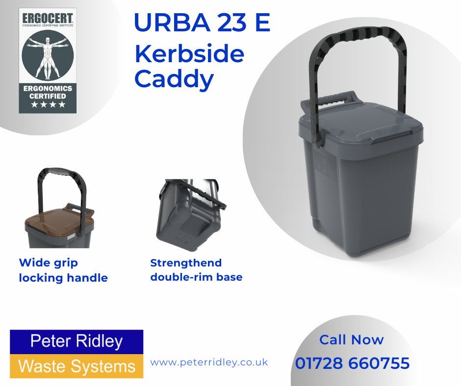 ♻️ Meet the URBA 23E - built for real‑world kerbside collections.
Durable, ergonomic &amp; UK‑weather ready. Designed to boost participation, cut contamination, and make weekly #foodwaste collections easier for residents and crews.
👉 peterridley.co.uk/kerbside-conta…
#SimplerRecycling