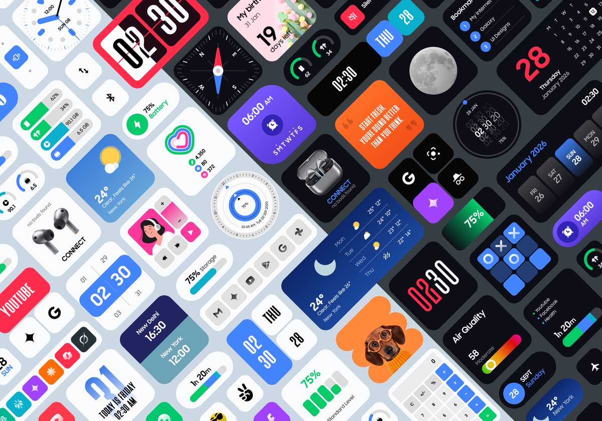 Galaxy Widgets: One UI 🔥

500+ beautifully crafted widgets inspired by One UI.

⏳Pre-book now and grab the special launch price!
play.google.com/store/apps/det…

🎁10 Promo Codes #Giveaway 
♥ follow, repost, and comment to Participate.