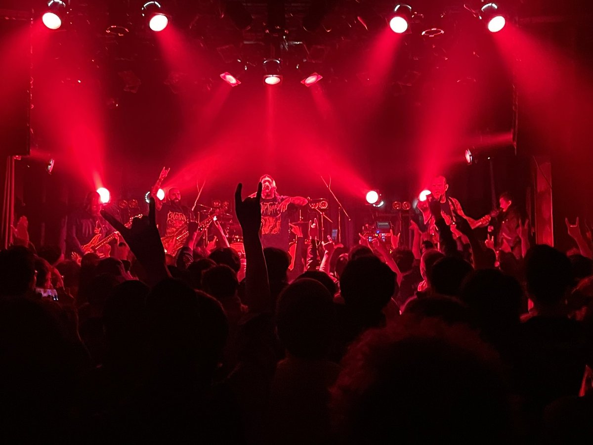 evpro666's tweet image. 【EVP4U】
本日のアメリカ産デスコア・バンド「Fit For An Autopsy」来日公演@ 代官山UNITは無事終了しました！

オープニングを飾った「Hate Distributor」
共に熱いステージを見せてくれました。
外気温との差が激しいのでお気を付けてお帰りください。

ご来場ありがとうございました。