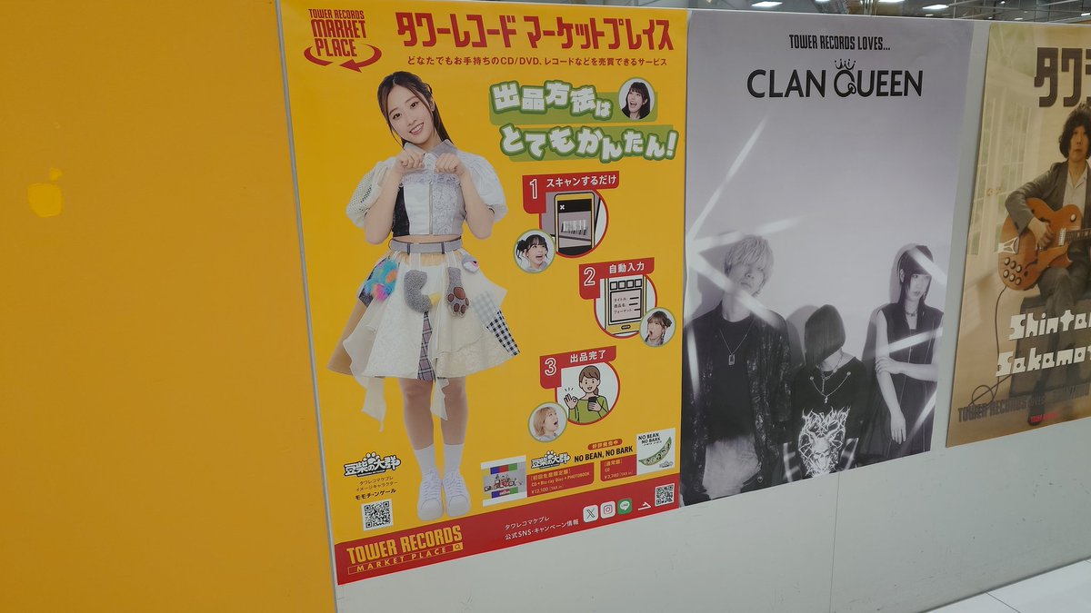 タワレコマケプレ豆柴ポスターを三重県のタワレコ鈴鹿店にて発見