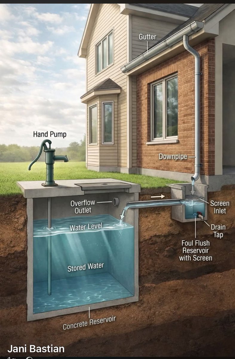 Çatı yağmur suyu hasat sisteminin her yeni binaya şart getirilmesi gerekiyor 👇