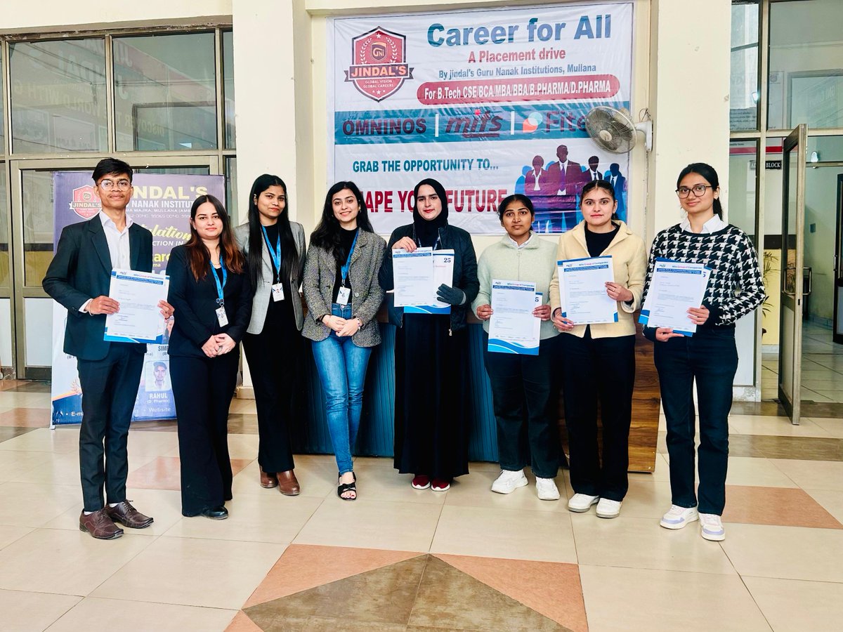 mitshealthcare_'s tweet photo. Proud to complete our first campus placement drive of the year at GNI Jindal University! 🎉
Congratulations to the shortlisted candidates. Looking forward to welcoming fresh talent to the MITS Group.
#CampusPlacement #MITSGroup #Hiring #FreshTalent #TalentAcquisition https://t.co/sfFGWEeePb