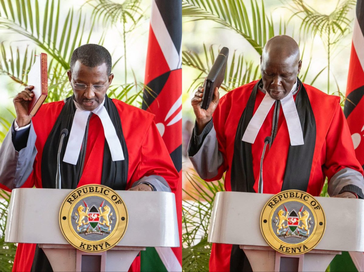 itskipronoh's tweet image. These two will make the Court of Appeal great again. Congratulations to Justice Katwa Kigen and Justice Issack Hassan.