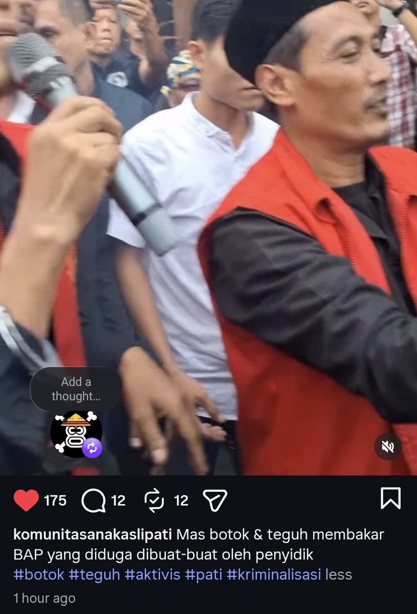 BudiBukanIntel's tweet photo. Punk rock banget ini pejuang2 pati https://t.co/vARp4xtL2m