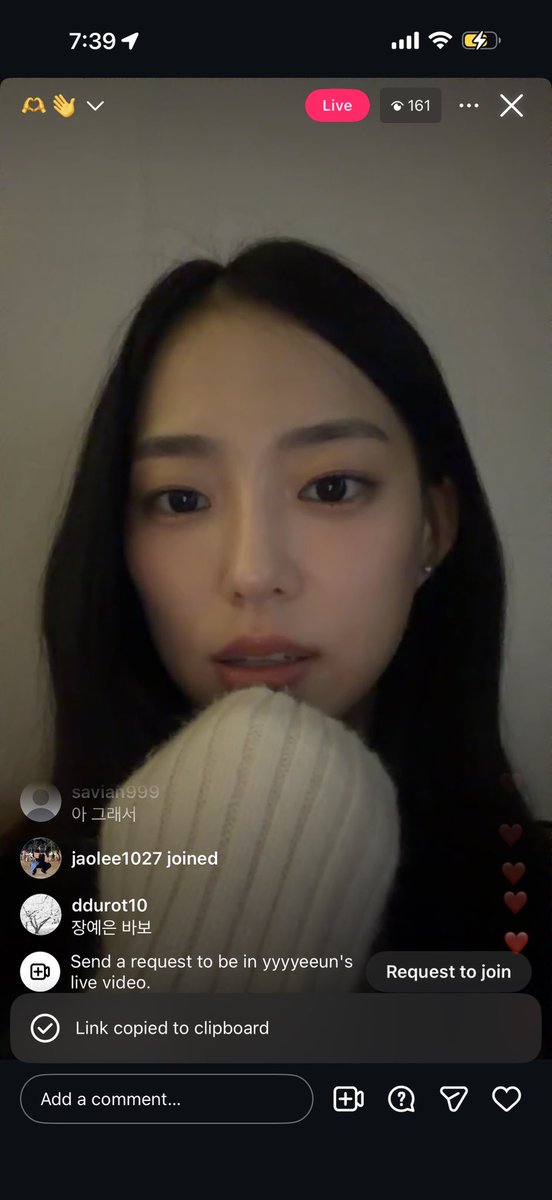 YEEUN is live now on Instagram

💗 instagram.com/yyyyeeun/live/…

#CLC #YEEUN
