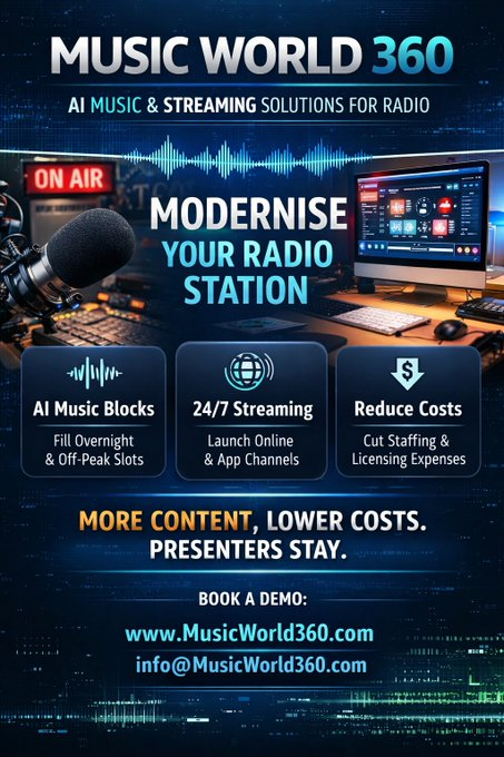 🎙️ Radio isn’t dying — static radio is.

Music World 360 helps radio stations modernize with AI-curated music blocks and 24/7 streaming — without replacing presenters.

WhatsApp today: wa.me/27823185410

#UFC324 #BBMzansiS6 #BOULIV #USA