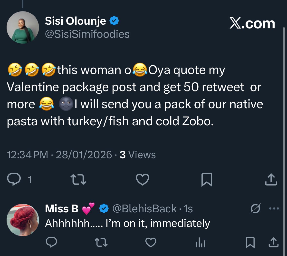 Bleh Nation, ariseeeee‼️‼️

50 retweets is very feasible. That native pasta will heal me 😩😩

Retweet this when you see this 🥺♥️