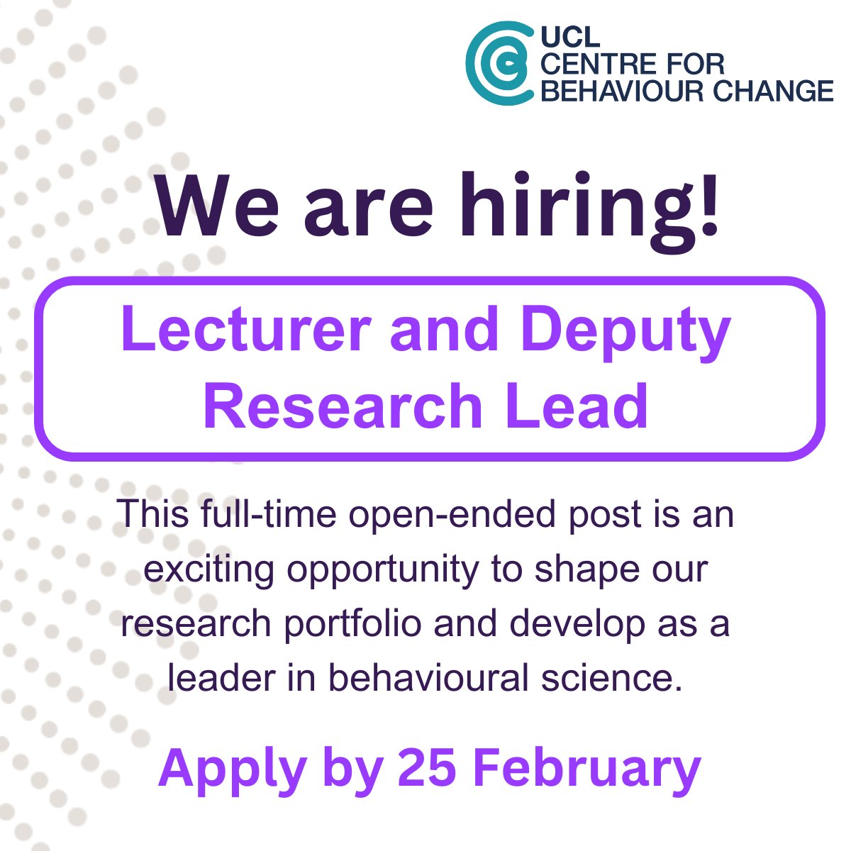 UCL Centre for Behaviour Change tweet media
