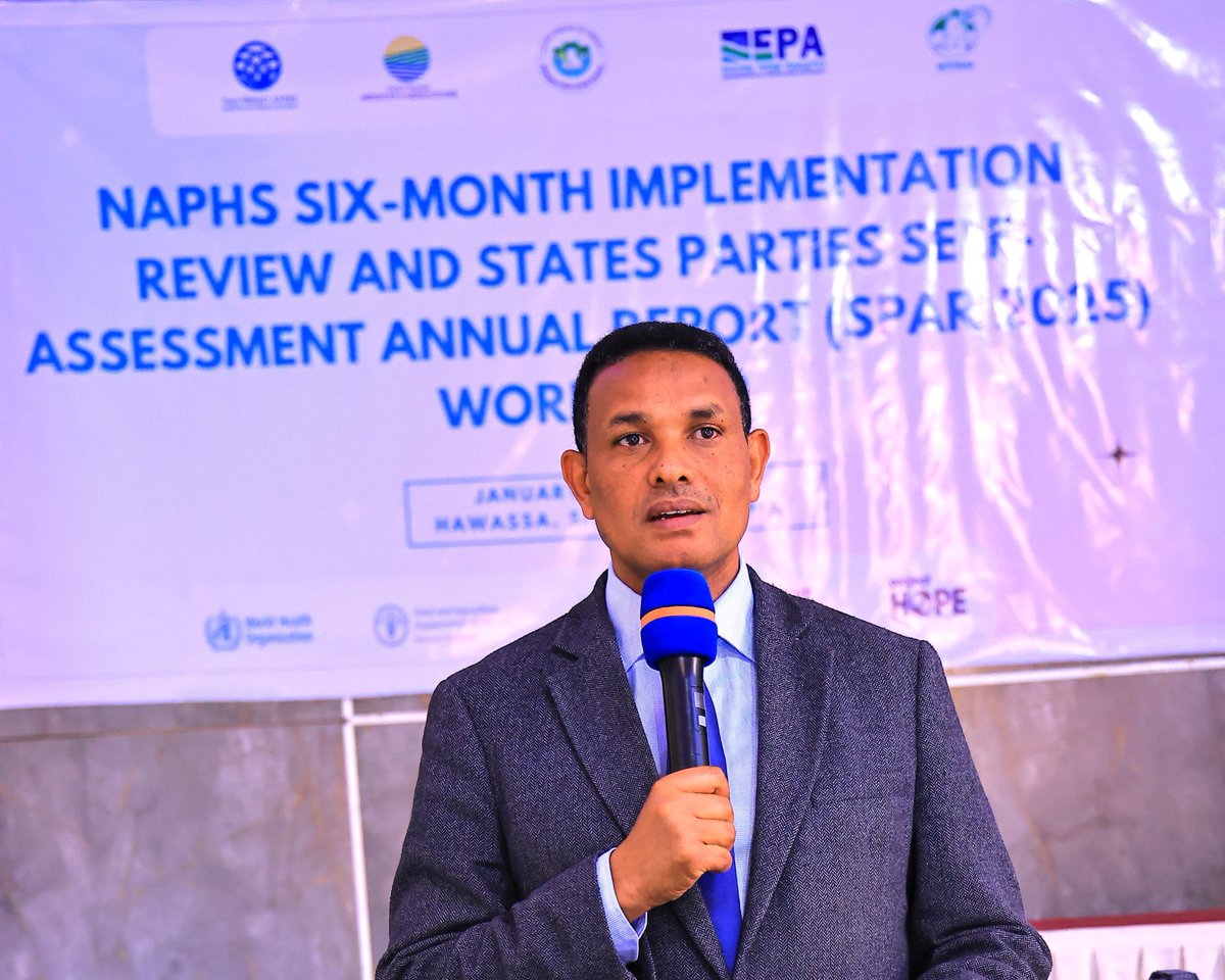 FAOEthiopia's tweet photo. Stakeholders of #OneHealth convene in Hawassa (26–30 Jan) to assess #Ethiopia’s #HealthSecurity capacities to detect, assess, notify, report &amp; respond to public health threats, using State Party Self-Assessment Annual Report &amp; review 6-month #NAPHS impl.
#FAO 
#PandemicFund
#WHO https://t.co/uFTbmOfrWT