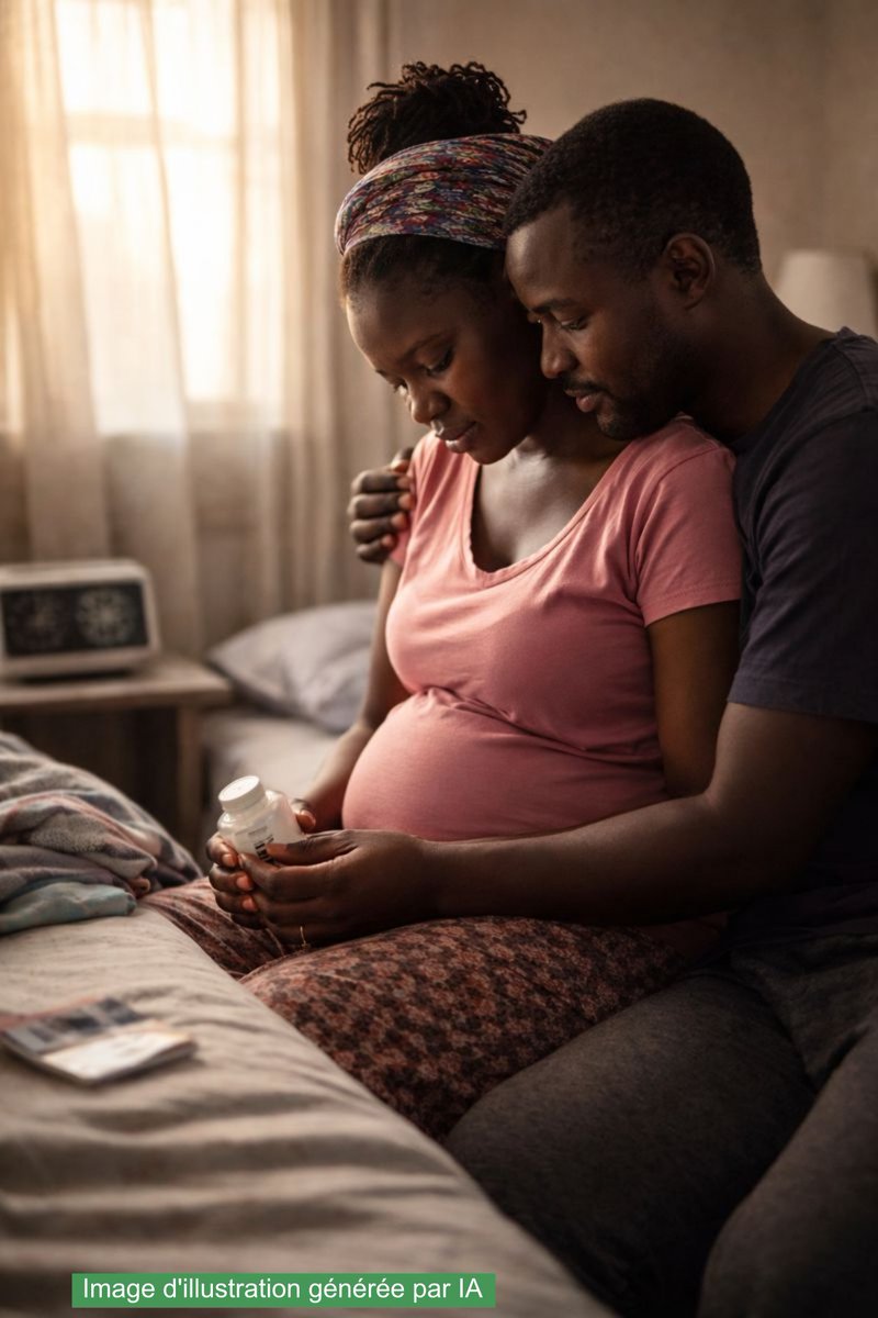 AGH_Comm's tweet photo. Dame “E” dreamed of motherhood.
Pregnant at last—then diagnosed HIV-positive at her first ANC visit.
With counseling, treatment, and her partner’s support, she chose life, adherence, and hope.

HIV does not cancel motherhood.
#HIVCare #MaternalHealth #NoStigma 
@CNLS_Cameroun https://t.co/zr38MM3CEd