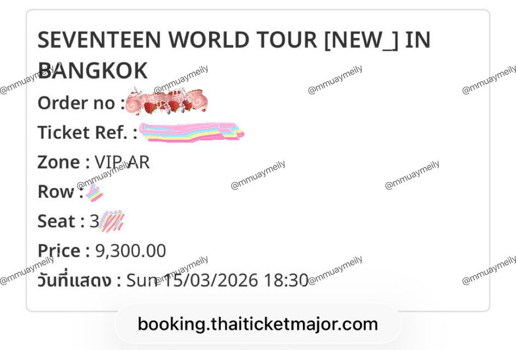 wts / ขายบัตร ✨(บัตรยังอยู่ค่าา)

✅ 15/3 VIP AR : Row Q Seat 3xx (1 ใบ)
💵ใบละ 9,600 บาท (Credit Card price)

🌻 นัดรับ BTS/MRT

💌 สนใจ DM ได้เลย
#SEVENTEEN_NEW_IN_BANGKOK
#SVT_TOUR_