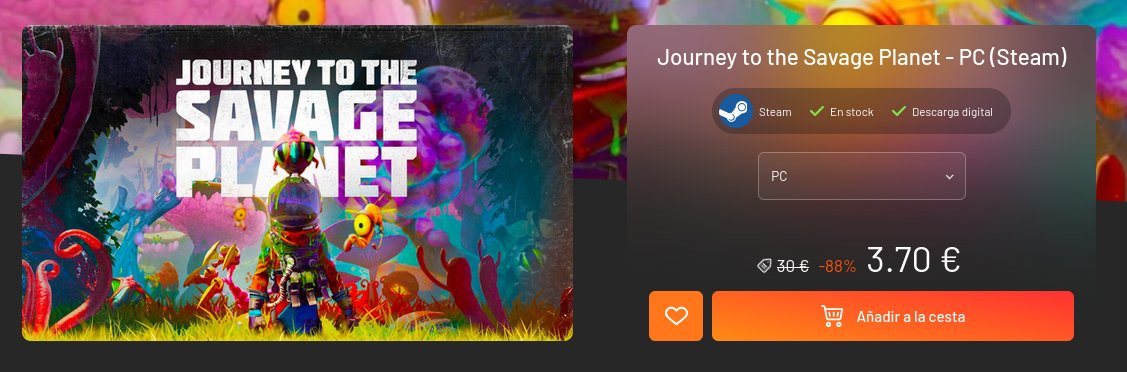 🔥OFERTAZA DE JUEGAZO PARA STEAM!!!!🔥

Este juego fue uno de los primeros que me pasé en Steam Deck y reconozco que me sorprendió y gustó muchísimo! Lo tienes a precio BRUTAL gracias a <a href="/InstantGamingES/">Instant Gaming</a> !!

instant-gaming.com/es/8130-compra…

#AD