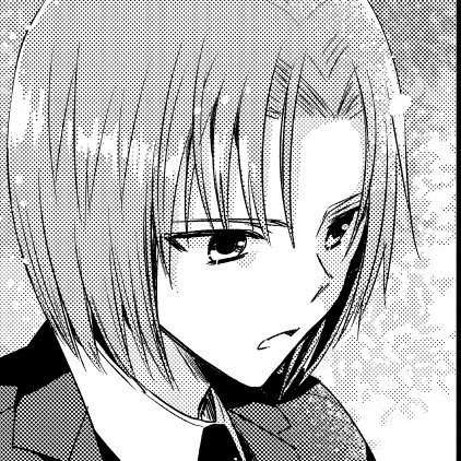 そこそこ髪長め男子。
初期の作品にはこれくらいの長さの子が多かったのですが、最近はちょっとレアです 