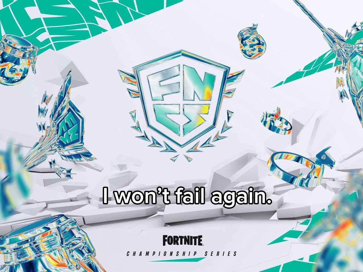 RealXptic's tweet photo. I’m not failing a second time. #FNCS #Competitive #Fortnite https://t.co/UaQ9JjZeK2