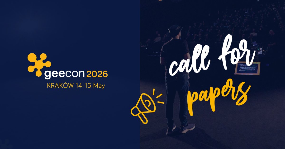 GeeCON's tweet photo. ⏰Last 3 days of #CFP for #GeeCON! 
Don’t miss your chance to share your ideas, stories, and experience with an amazing community of developers. 

Submit now 👉 https://t.co/zDPGLHTRNF https://t.co/YfKwOLfoPW