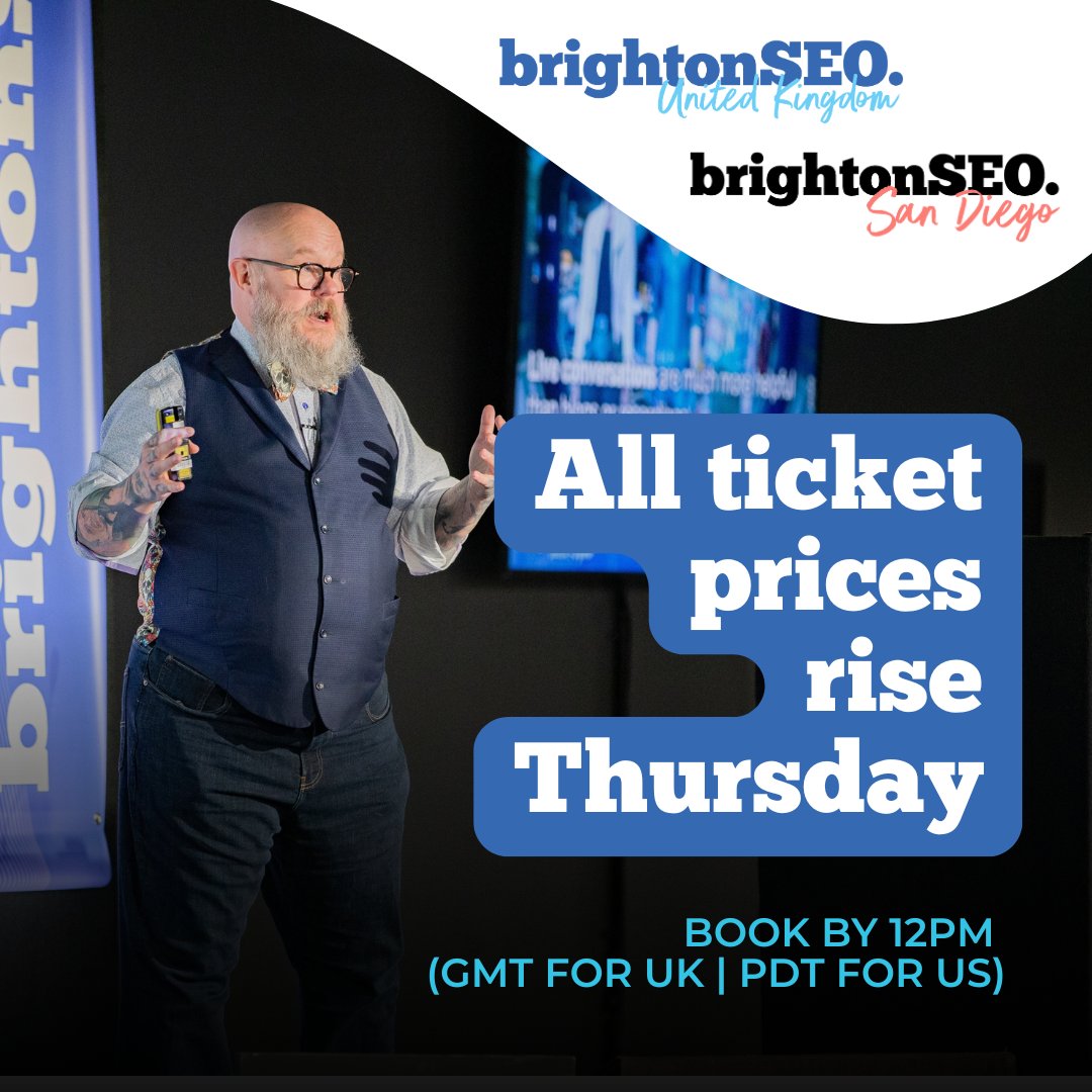 brightonSEO tweet media