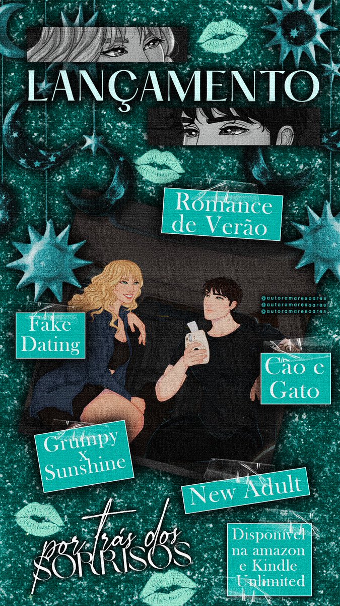 ELES CHEGARAM 💚✨
🔗 a.co/d/2xI5uzT

💚 Romance de verão
🎙️ Grumpy x sunshine
💚 Found Family 
🎙️ Fake Dating
💚 New Adult
🎙️Cão e gato

🔗 a.co/d/2xI5uzT

POR TRÁS DOS SORRISOS, JÁ DISPONÍVEL NA AMAZON E NO KINDLE UNLIMITED 💚✨