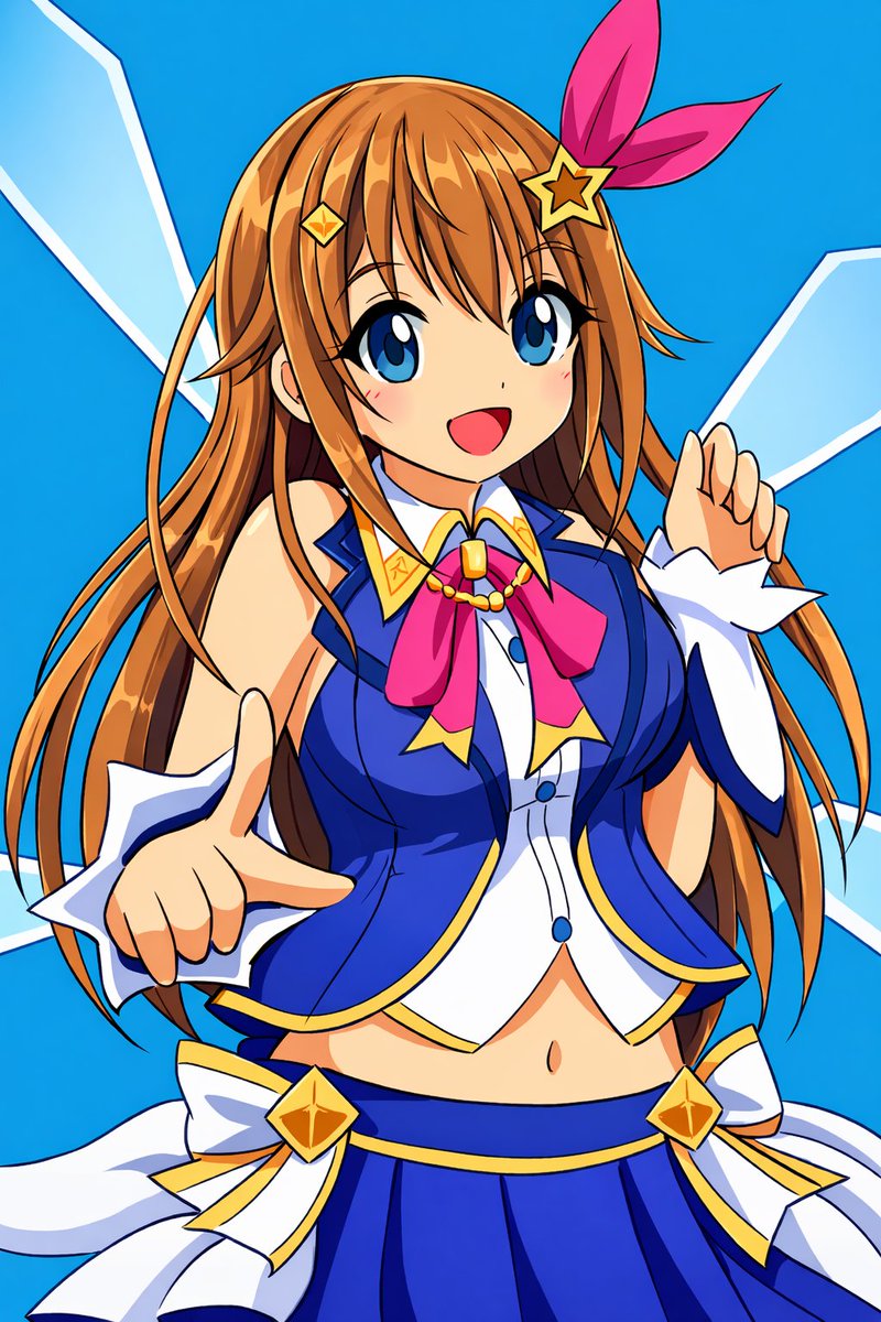 AIart 以前描いた ときのそらちゃんの絵をAIでリマスター加工😁 1