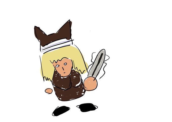 レスカさんにiPad渡して セピアさん描いて〜ってお願いして描いてもらった