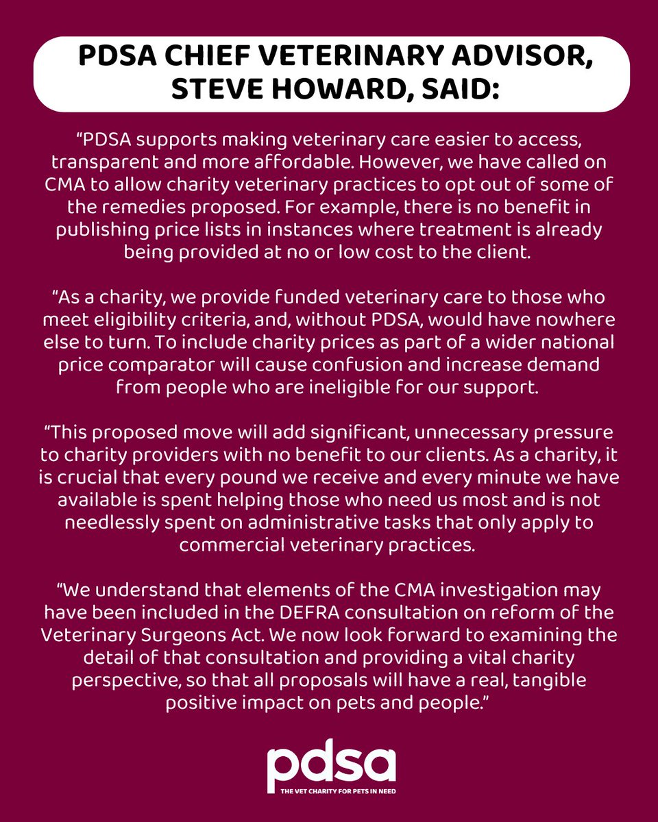 Our statement on proposed veterinary reform: