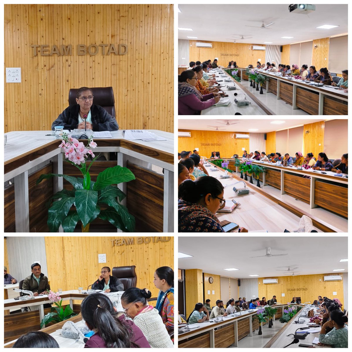 આજ રોજ માન. પ્રોગ્રામ ઓફિસર સાહેબશ્રીનાં અધ્યક્ષ સ્થાને  સી.ડી.પી. ઓ.શ્રી તેમજ મુખ્ય સેવિકાશ્રીની રીવ્યુ મીટીંગ યોજવામાં આવી અને જરૂરી માર્ગદર્શન આપવામાં આવ્યું.<a href="/WCDGujarat/">Women & Child Development, Govt of Gujarat</a> <a href="/MinistryWCD/">Ministry of WCD</a> <a href="/Collectorbotad/">Collector & DM Botad</a>  <a href="/DDOBOTAD/">District Panchayat office Botad</a> <a href="/InfoBotadGoG/">Info Botad GoG</a>