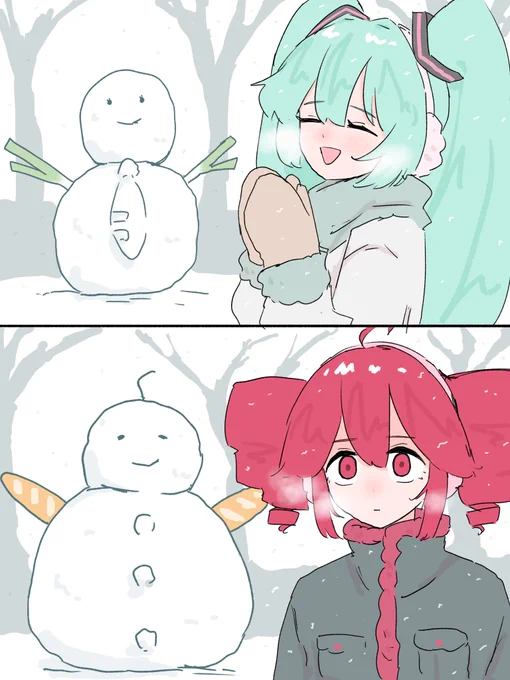 雪だるまを作ろう 