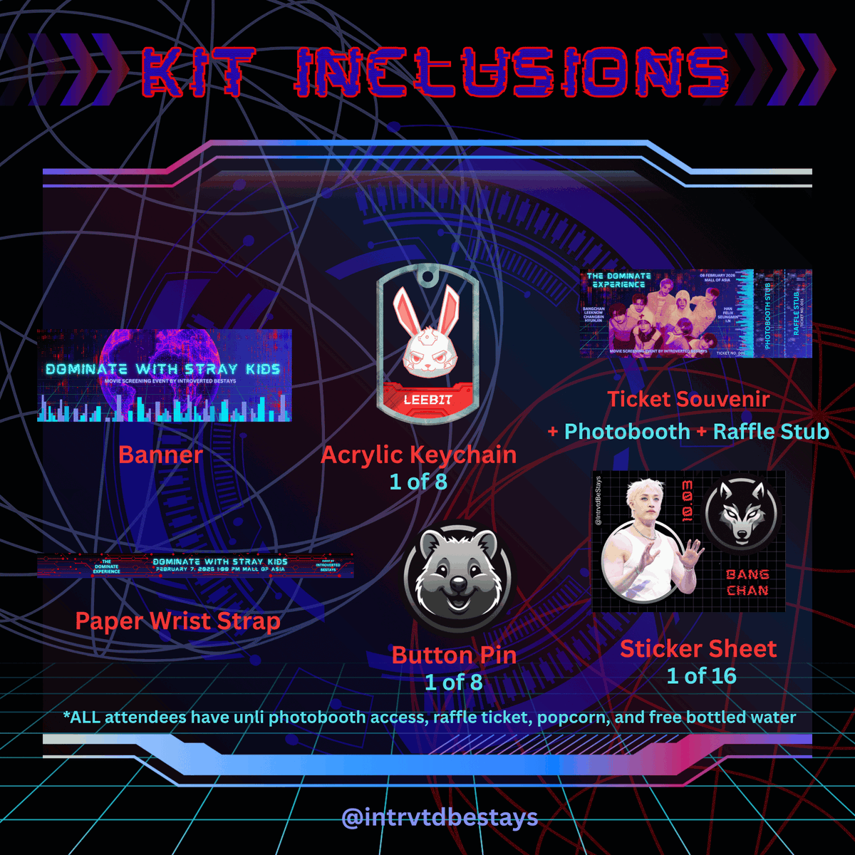 IntrvtdBeStays's tweet photo. 😎🌐 dominATE with Stray Kids : Blockscreening Event by Introverted Bestays

📌 Remaining Slots Open

🎟 Feb 7 (Director's Club) - 900.00
🎟 Feb 8 (2D) - 750.00

(inclusive of movie ticket + kit + access to photobooth)

‼️ Disclaimer: Photobooth is still subject to approval ‼️

Full payment is required upon submission

Form: https://t.co/tnrb6z1E7c

#StrayKids
#StrayKidsThedominATEExperience
#dominATEWithSKZ
#YouMakeStrayKidsStay
#IntrovertedBestays