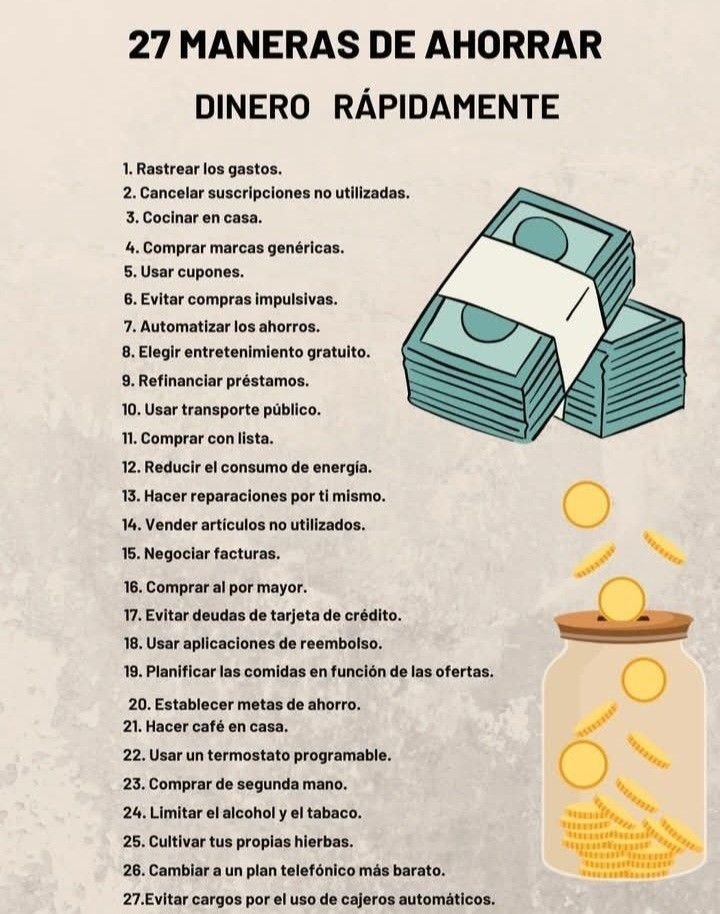 Sígue esto si te cuesta Ahorrar: