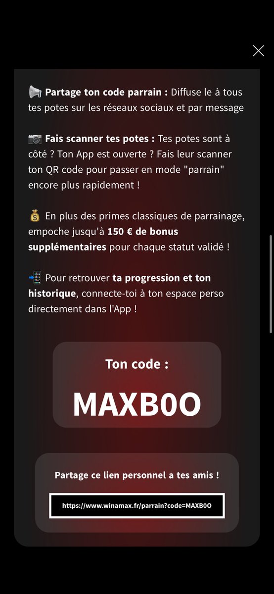 M4X_ENCE's tweet photo. Parrainage Winamax 40€ à prendre!!!

https://t.co/YrImtljKvd https://t.co/3D4pMQrGMw