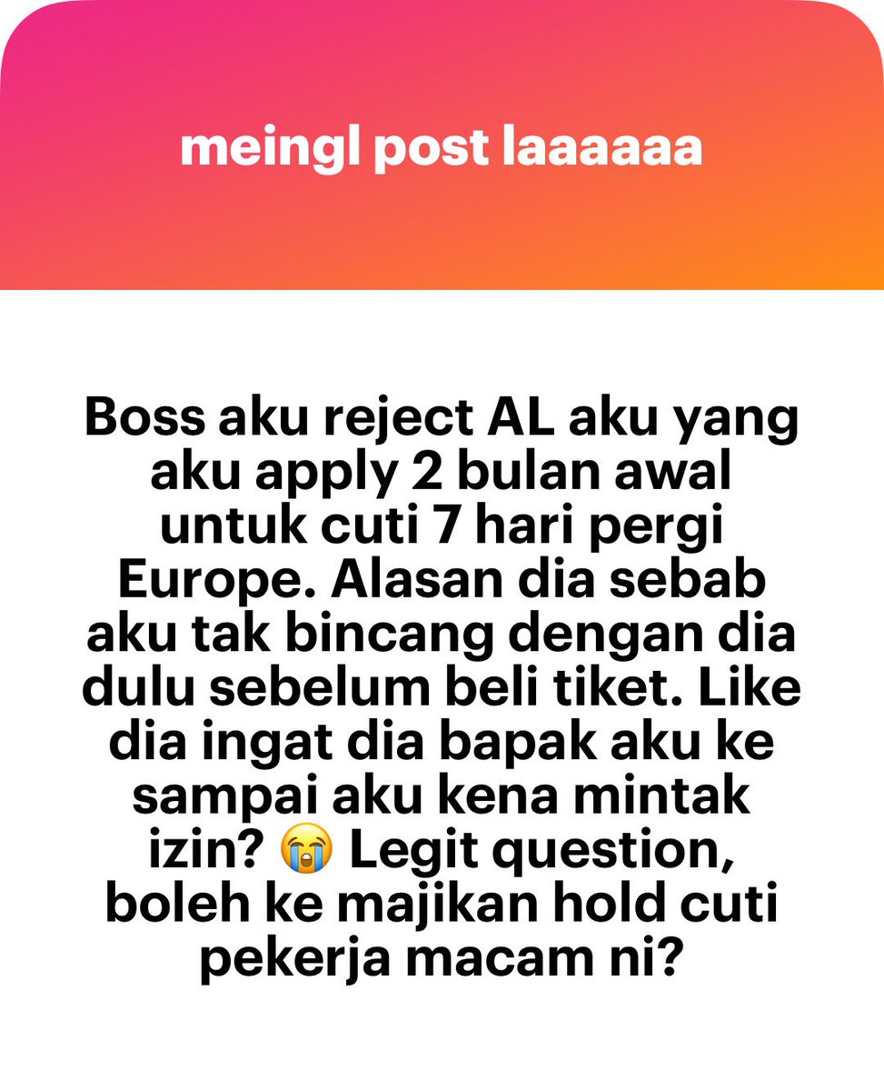 Laaaaaaaaaaaaaaaaaaaaaaa. Boleh tahan bos ang pun