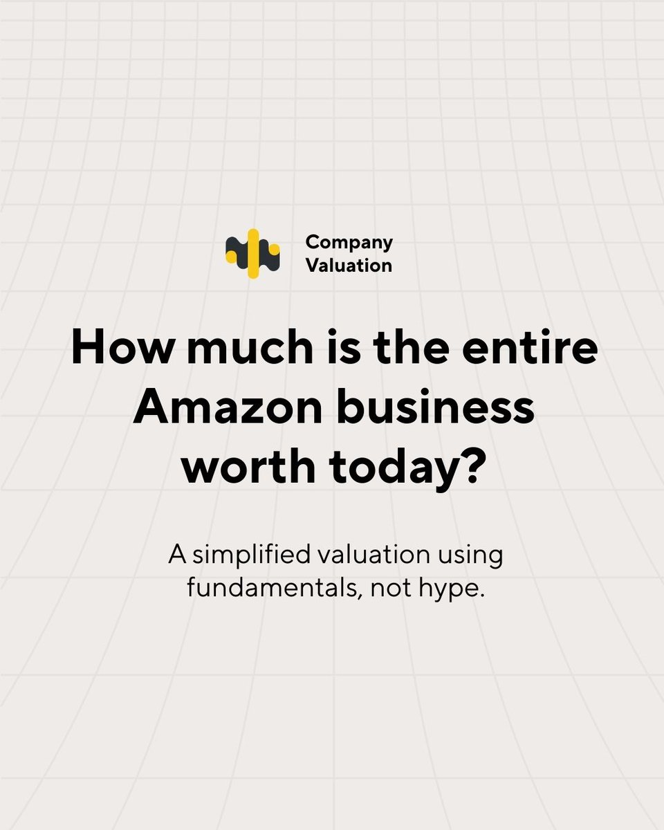 aistockapp's tweet photo. How do you actually calculate what Amazon is worth? We walk you through the numbers with our tools.

Download free at https://t.co/1ORNGBqQRE https://t.co/BMTIu2Wjgq