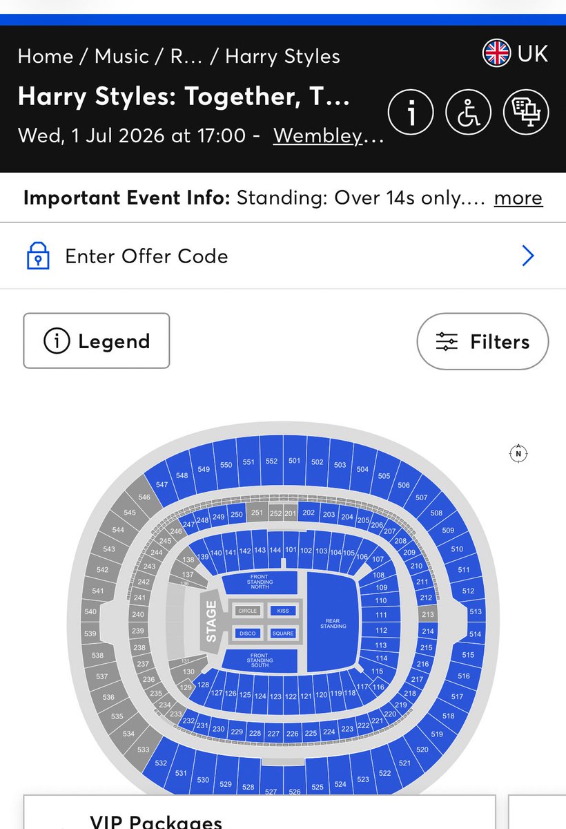 An hour after presale began, it took me less than 2 minutes to even get in. this is a fucking joke. this is why all the dates should’ve been released at once.