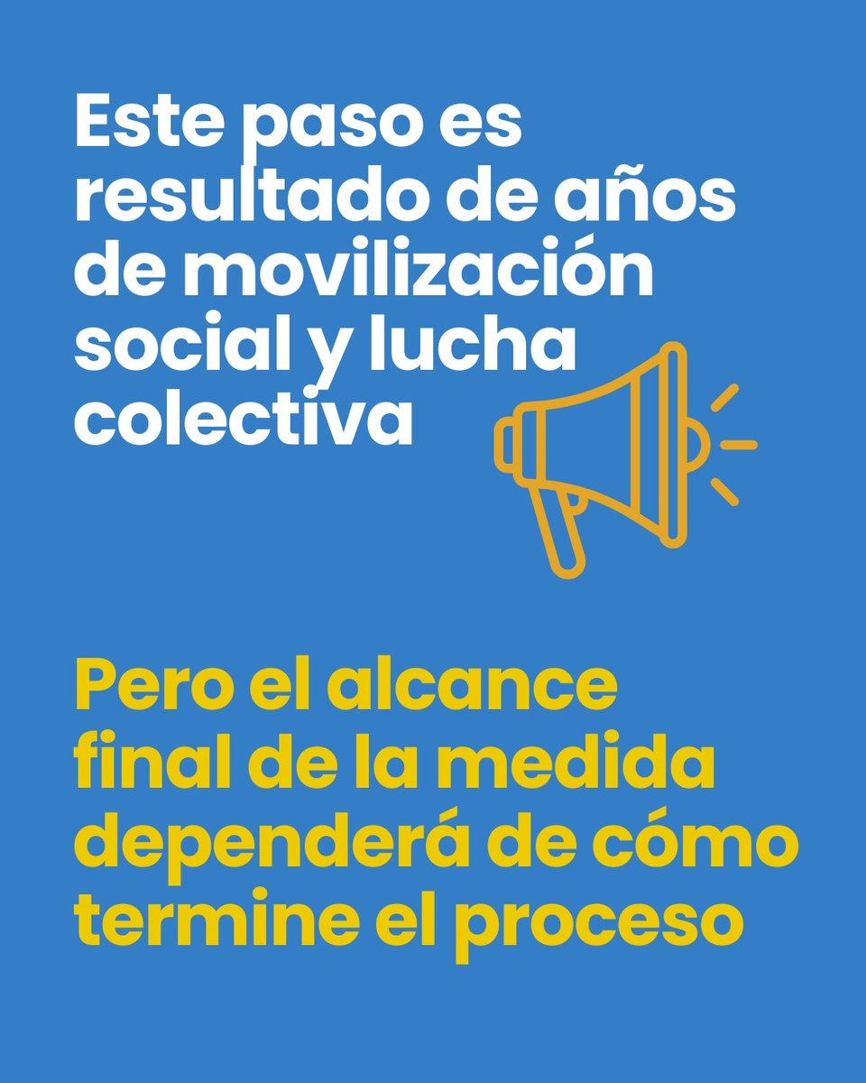 ‼️Con el resto de <a href="/REDACOGE/">Red Acoge</a>,  celebramos este paso como fruto de años de movilización social ✊🏽

Ahora es clave que la tramitación se traduzca en un Regularización amplia, basada en derechos. Debe habilitarse pruebas alternativas de residencia más allá del certificado del Padrón