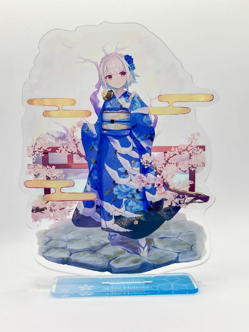 #にじそうさく11 で頒布予定のリゼ様のアクリルスタンドの現物サンプルです! 中々良い感じに仕上がったのでは……