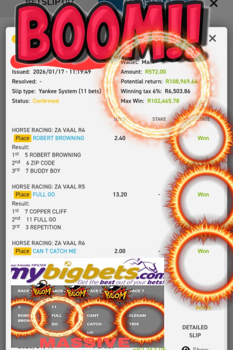 MyBigBets1's tweet photo. 🌄 🏇🏻 #CapetownMet Week 💲🌟
💫💫💫💫🏇🏻🏇🏻🏇🏻🏇🏻🏇🏻💫💫💫💫
👇🏾⚽️ MASSIVE BALL ODDS ⚽️👇🏾
🌟CODE BW3633EE52 0DDS 380/1 💲💥
🌟CODE BW363478B8 ODDS 560/1 💲💥
🌟CODE BW3634FFBB ODDS 900/1 💲💥
🌟CODE BW3635871E ODDS
160/1 💲💥
https://t.co/a7rOASqz3Z LINK FOR BALL BETS 🔝💲🌟💥
💥💃💥ENJOY THE DAY 💥🕺💥
📣DON'T FORGET TO UTILIZE OR ACCUMULATE LOYALTY POINTS TO OBTAIN YOUR MYBIGBETS MERCHANDISE 💥
MYBIGBETS🏇🏻🌟🏇🏻🌟
®️LET THE BOOMS FIND YOU®️
@MisterPule
@mhlayisto
@carlosdankworth
#MYBIGBETS #HORSERACING #GOLD #caperacing #CapeTown
#horseracingtips #soccer #WSBCAPEMET #football #HorseRacingTipsters #caperacing #betway #ChampionsLeague2026