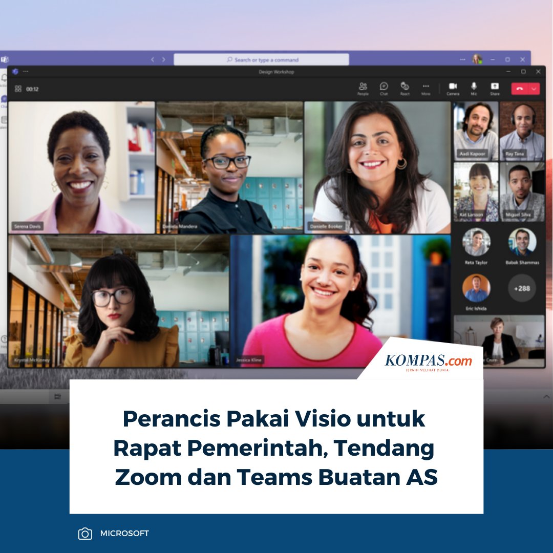 KompasTekno's tweet image. Perancis berencana menghentikan penggunaan platform konferensi video asal Amerika Serikat (AS), seperti Microsoft Teams dan Zoom dengan platform buatan lokal, Visio, di lingkungan pemerintah.

👉🏻Baca selengkapnya tekno.kompas.com/read/2026/01/2…

~AM #Zoom #MicrosoftTeams #Rapat #Perancis