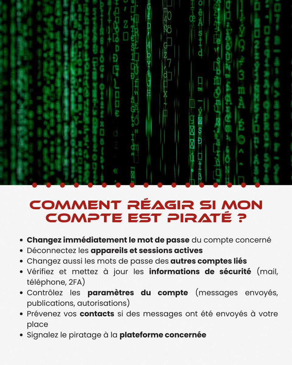 GamEarthFR's tweet photo. 🚨 Un compte piraté, ça peut arriver. L’important, c’est d’𝗮𝗴𝗶𝗿 𝘃𝗶𝘁𝗲. https://t.co/8DhZKdMsbQ