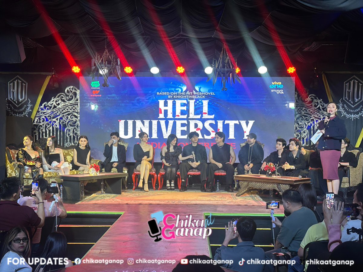 chikaatganap's tweet photo. ARE U BRAVE ENOUGH TO ENTER HELL U? 

LOOK: @VivaOnePH proudly presents a Studio Viva production of a mystery-thriller-romance Wattpad series adaptation, KnightInBlack’s #HellUniversity. https://t.co/BGvFVtm2Jk