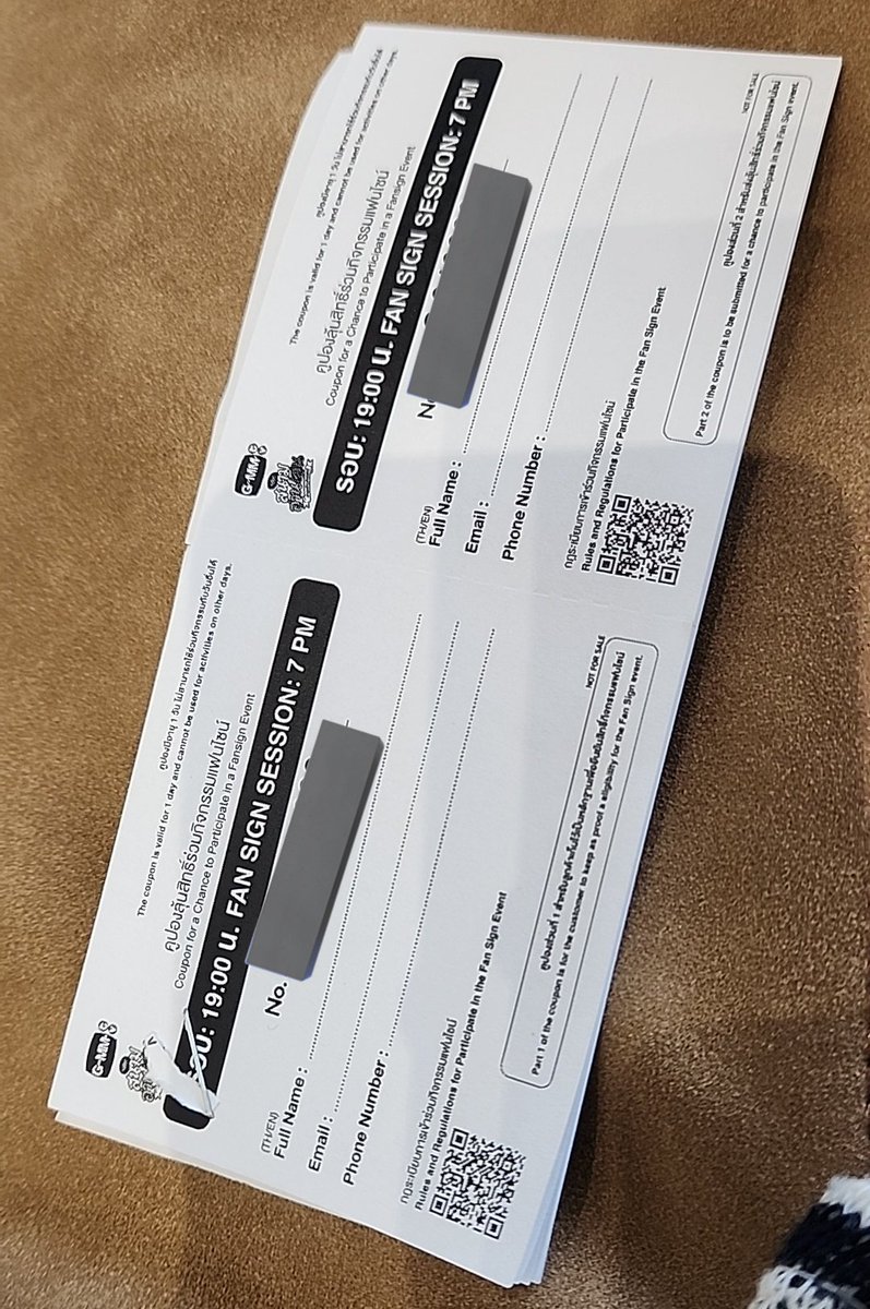 WTS
Have 11 coupons for BounPrem fansign each 80b
F2f Samyan, only cash
DM
Gmmtv coupon

#สนามอ่านเล่น2026xBounPrem
#สนามอ่านเล่น2026xGMMTV
#BounPrem #bb0un #prem_space 
#กองกําลังบุ๋นเปรม