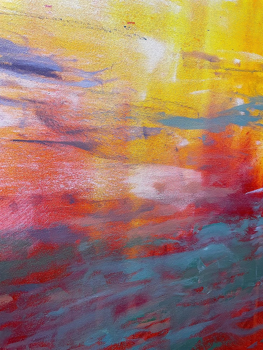 nidhibhatia_art's tweet photo. "Colour is the place where our brain and the universe meet" - Paul Klee
Like most of my work, l don't plan the beginning.
This new series starts with instinct-hands moving, eyes responding,✨
#instinctualart #abstractpainting #artinprocess #contemporaryartist #artcollectors https://t.co/DNQ0JNILll
