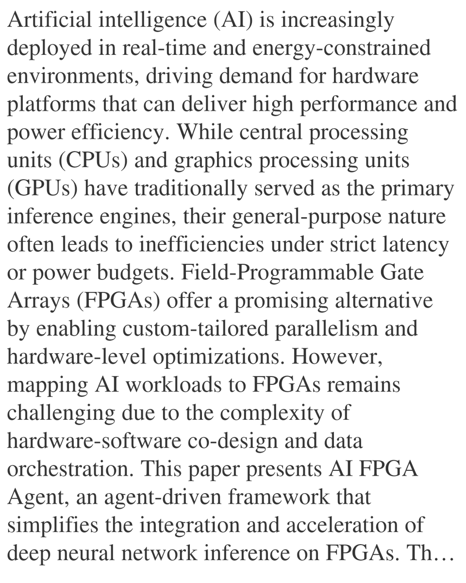 A Reconfigurable Framework for AI-FPGA Agent Integration and ...