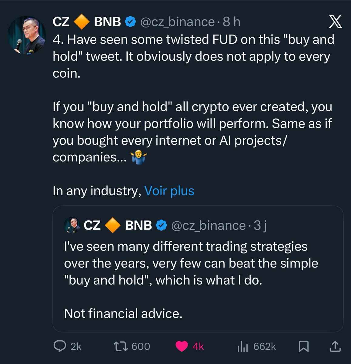 CZ 🔶 BNB (@cz_binance) / Posts and Replies / X