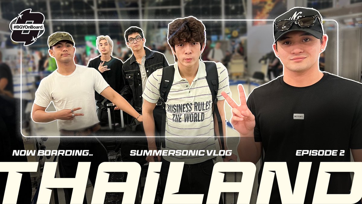 We are NOW BOARDING for the final stop... 🇹🇭🛬

Don't miss the final part of the two-episode #BGYOnBoard vlog dropping tonight, January 28 at 7PM only at our official Youtube channel!

Watch it here!
🔗 youtu.be/6OlA7iZvXg0

#BGYO