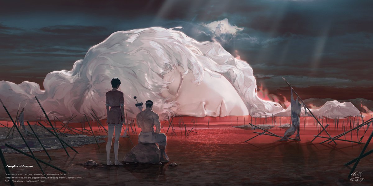 ArtStationHQ_'s tweet image. #FanArt │Berserk x Neon Genesis Evangelion ― "Kill the Angel" 💀🩸

Artist: 尸骸赛斯 (xiaohongshu)