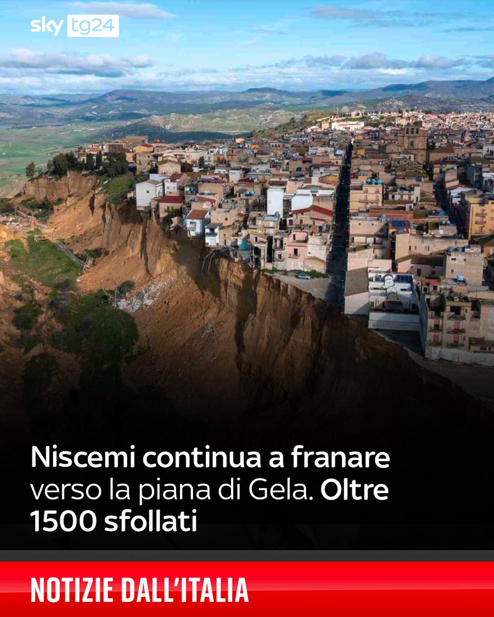 "L’intera collina sta crollando e la situazione è critica", ha spiegato ieri, 27 gennaio, il capo della Protezione civile Ciciliano. La situazione si aggrava di ora in ora. La frana, con un fronte lungo 4 chilometri che ha già costretto oltre 1.500 persone ad abbandonare le case,