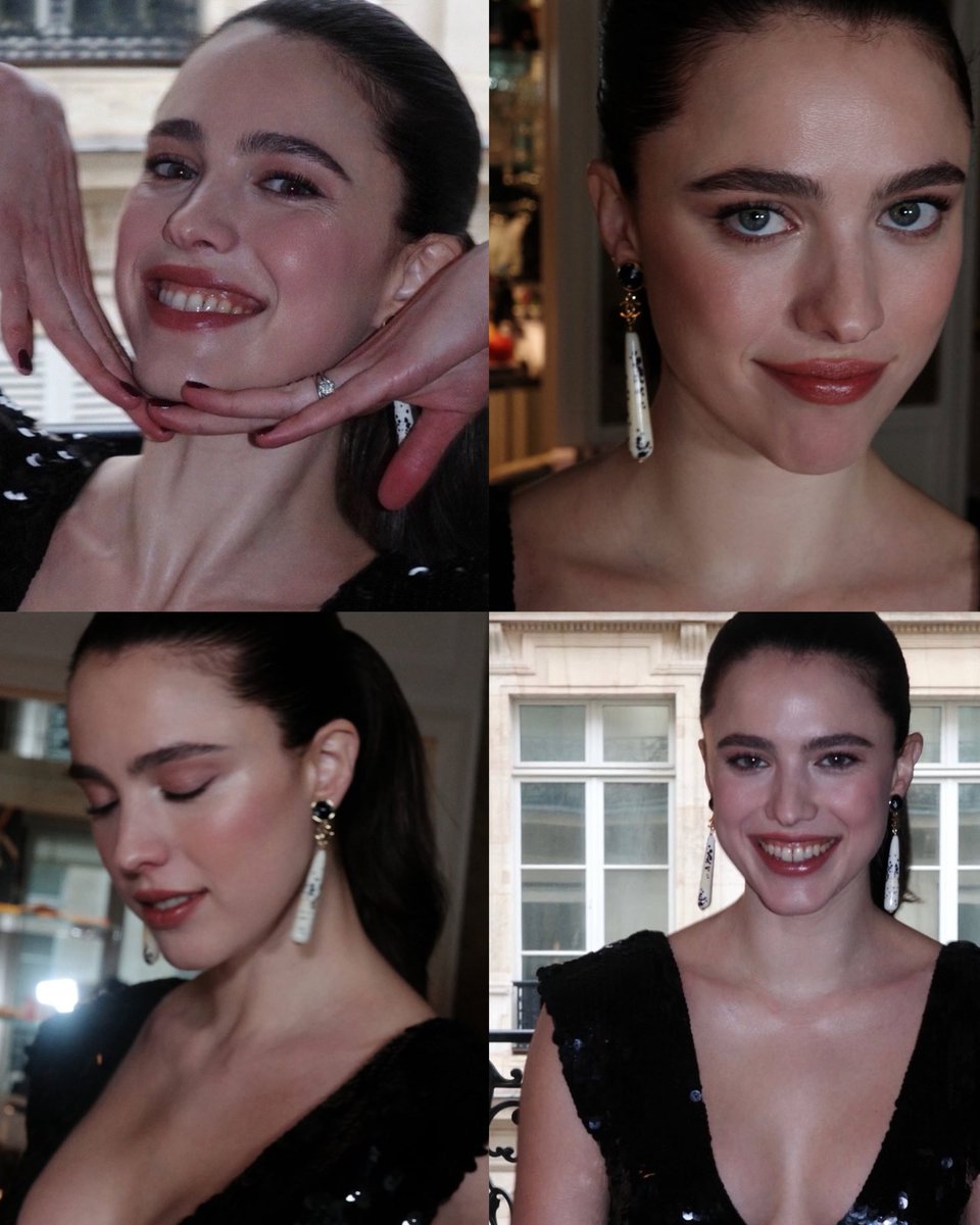 xdailyactress's tweet image. Margaret Qualley for chanel couture show.