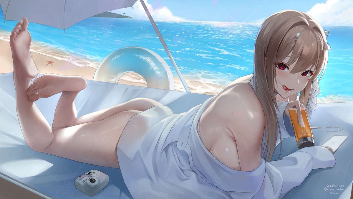 「ダーリンの指で温めて貰いたいなぁ♡」
#寒い時こそ水着絵を貼ろう 