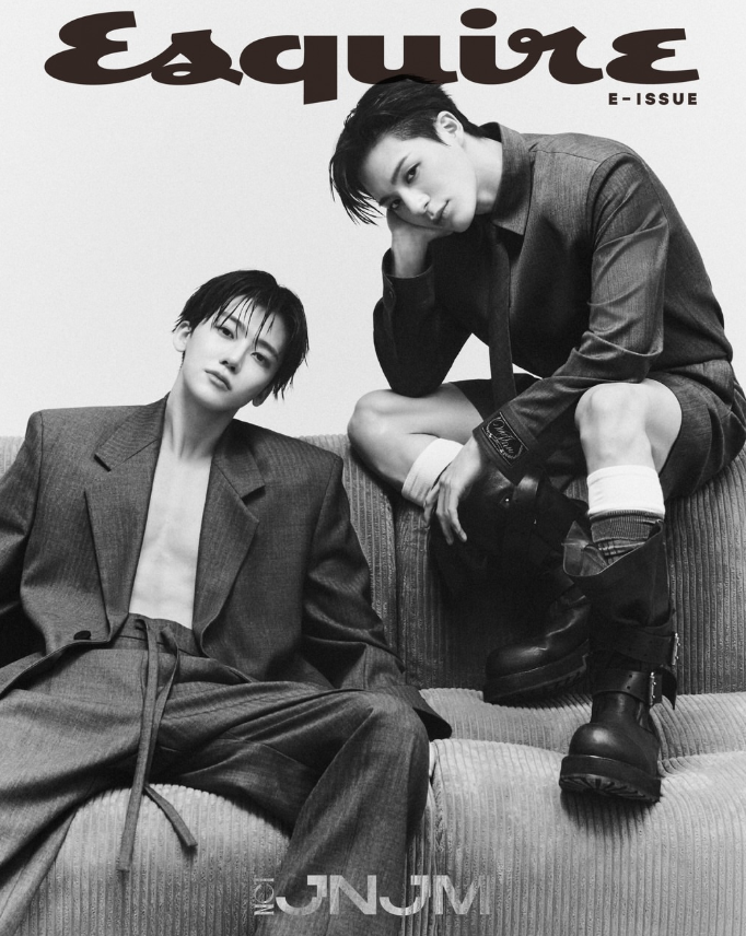 NCT JNJM (Jeno and Jaemin) in a new photoshoot for Esquire Korea.