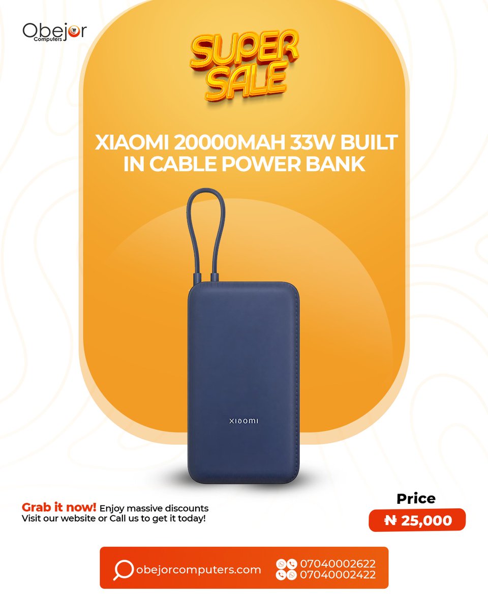 obejorcomputers's tweet image. 💥 It’s MASSIVE. It’s BIG. It’s AFFORDABLE just for YOU! 💻🔥Get unbeatable tech deals from Obejor Computers where quality meets your budget!

Shop now 👉 obejorcomputers.com
#ObejorComputers #TechDeals #AffordableTech #LaptopSales #NaijaTech