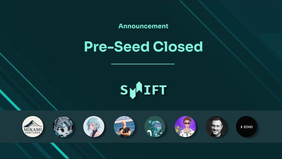 Pre-Seed Closed ✅

Thrilled to share that Shift has closed our pre-seed round with wonderful angels all across the industry: risk management, CEXs, DeFi communities, yield expertize - with an Echo extension led by <a href="/Nemi_0x/">nemi</a>'s  Mikami Ventures alongside 44 Echo Angels.

Shift was